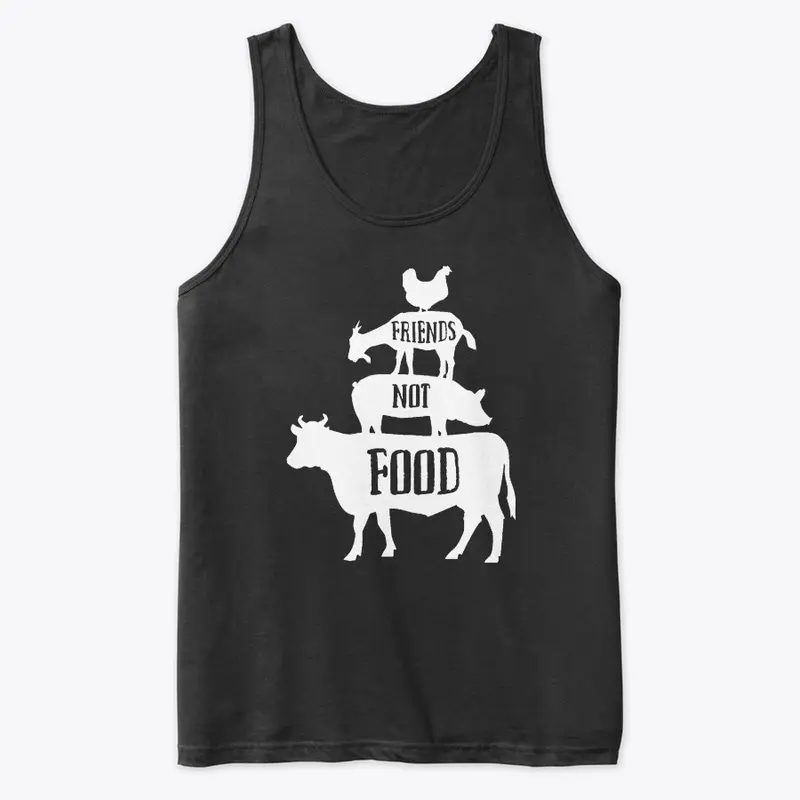 friends not food vegan friendly t shirt