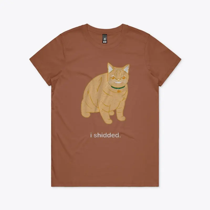 i shidded cat t shirt