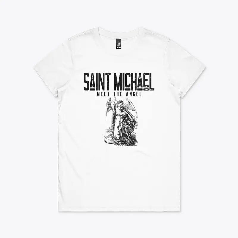 saint michael meet the angel shirt